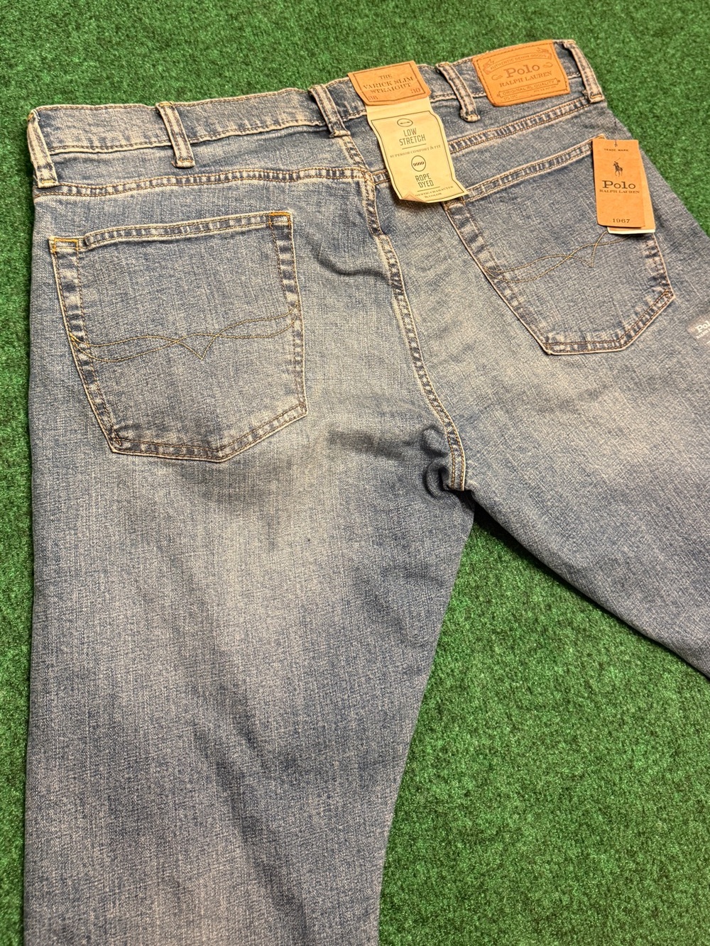 NWT Polo by Ralph Lauren Men’s Blue Denim Jeans (W38 / L30) - Picture 4 of 7